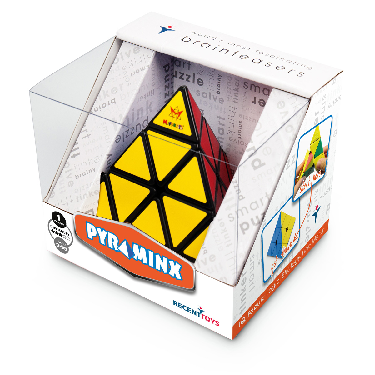 product verpakking design - Pyraminx Mefferts - RecentToys - Miesman